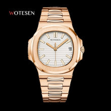 Load image into Gallery viewer, Men Top Brand Luxury Sports Watch Quartz watch Analog Date Clock steel luminous hand watch AAA 2020 freeshipping - nomoneyforolex
