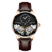 Load image into Gallery viewer, 2020 New AILANG Brand Men Automatic mechanical Watches Top Leather Waterproof Steampunk Watches Mens Skeleton Clock Rome Relogio freeshipping - nomoneyforolex
