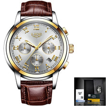 Load image into Gallery viewer, LIGE Watch For Men Top Brand Luxury Waterproof 24 Hour Date Quartz Clock Brown Leather Sports WristWatch Relogio Masculino 2020 freeshipping - nomoneyforolex
