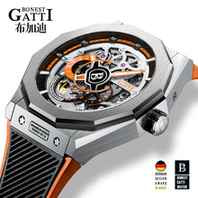 Load image into Gallery viewer, Famous Men Mechanical Watch GATTI Luxury Waterproof Leather Automatic Watches Rubber Sports Mens Wrist  watch freeshipping - nomoneyforolex
