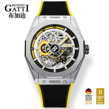 Load image into Gallery viewer, Famous Men Mechanical Watch GATTI Luxury Waterproof Leather Automatic Watches Rubber Sports Mens Wrist  watch freeshipping - nomoneyforolex
