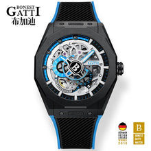 Load image into Gallery viewer, Famous Men Mechanical Watch GATTI Luxury Waterproof Leather Automatic Watches Rubber Sports Mens Wrist  watch freeshipping - nomoneyforolex
