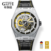 Load image into Gallery viewer, Famous Men Mechanical Watch GATTI Luxury Waterproof Leather Automatic Watches Rubber Sports Mens Wrist  watch freeshipping - nomoneyforolex
