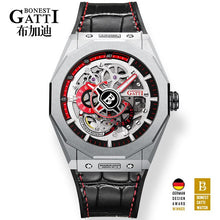 Load image into Gallery viewer, Famous Men Mechanical Watch GATTI Luxury Waterproof Leather Automatic Watches Rubber Sports Mens Wrist  watch freeshipping - nomoneyforolex
