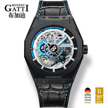 Load image into Gallery viewer, Famous Men Mechanical Watch GATTI Luxury Waterproof Leather Automatic Watches Rubber Sports Mens Wrist  watch freeshipping - nomoneyforolex
