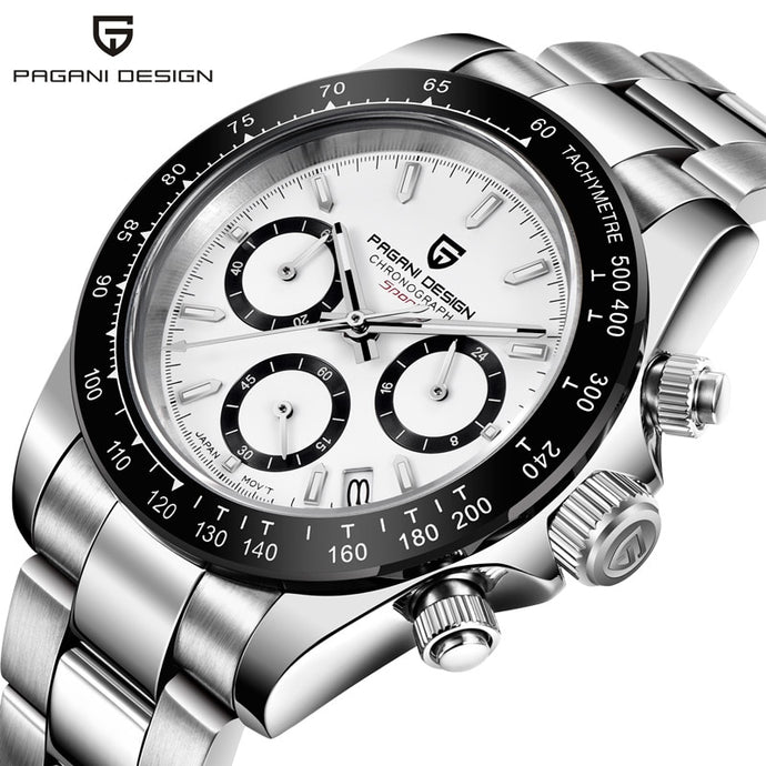 PAGANI DESIGN Daytona 2021 New Luxury Quartz Watch Men Waterproof Wristwatch Chronograph Watch For Men automatic date Reloj Homb freeshipping - nomoneyforolex